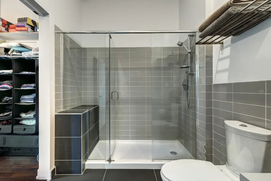 Walk-in shower remodel